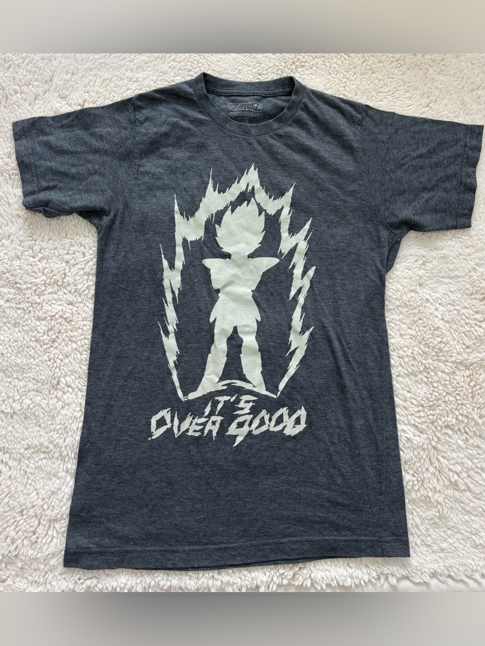 kids Dragon Ball Z It’s Over 9000 Vegeta silhouette t-shirt - size S
